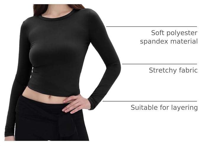 Fitted Long Sleeve Basic Tee